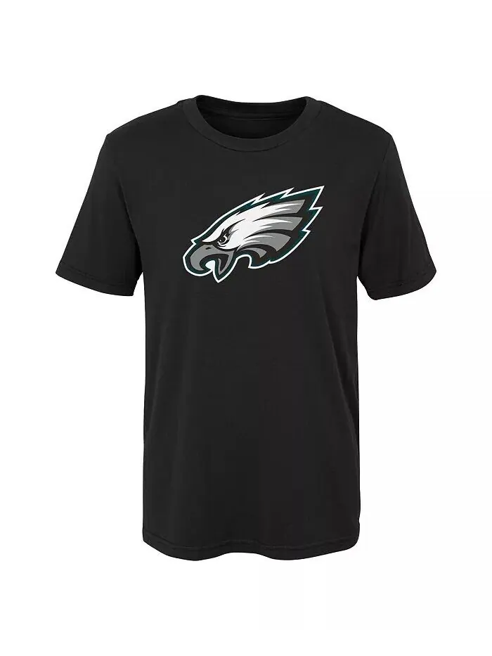 Черная футболка с логотипом Philadelphia Eagles Primary для мальчиков и девочек дошкольного — изображение 1 из 1, черный
