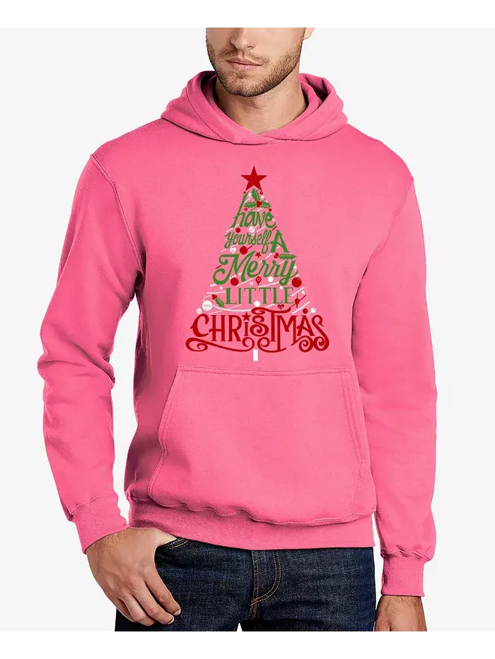 Мужская толстовка с капюшоном Have Yourself a Merry Little Christmas с художественным текстом La — изображение 1 из 5