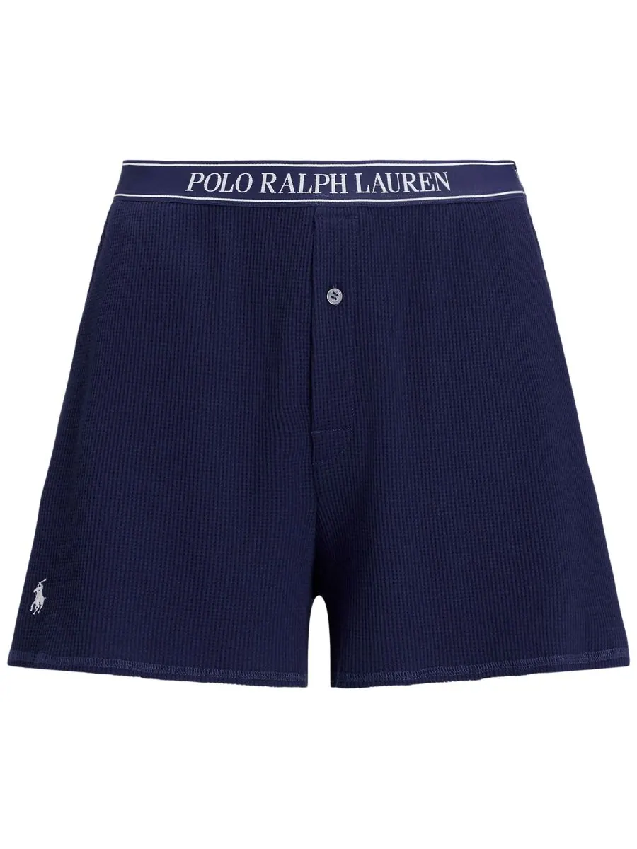 Женские боксерские шорты с вафельной текстурой Polo Ralph Lauren — изображение 5 из 5, синий