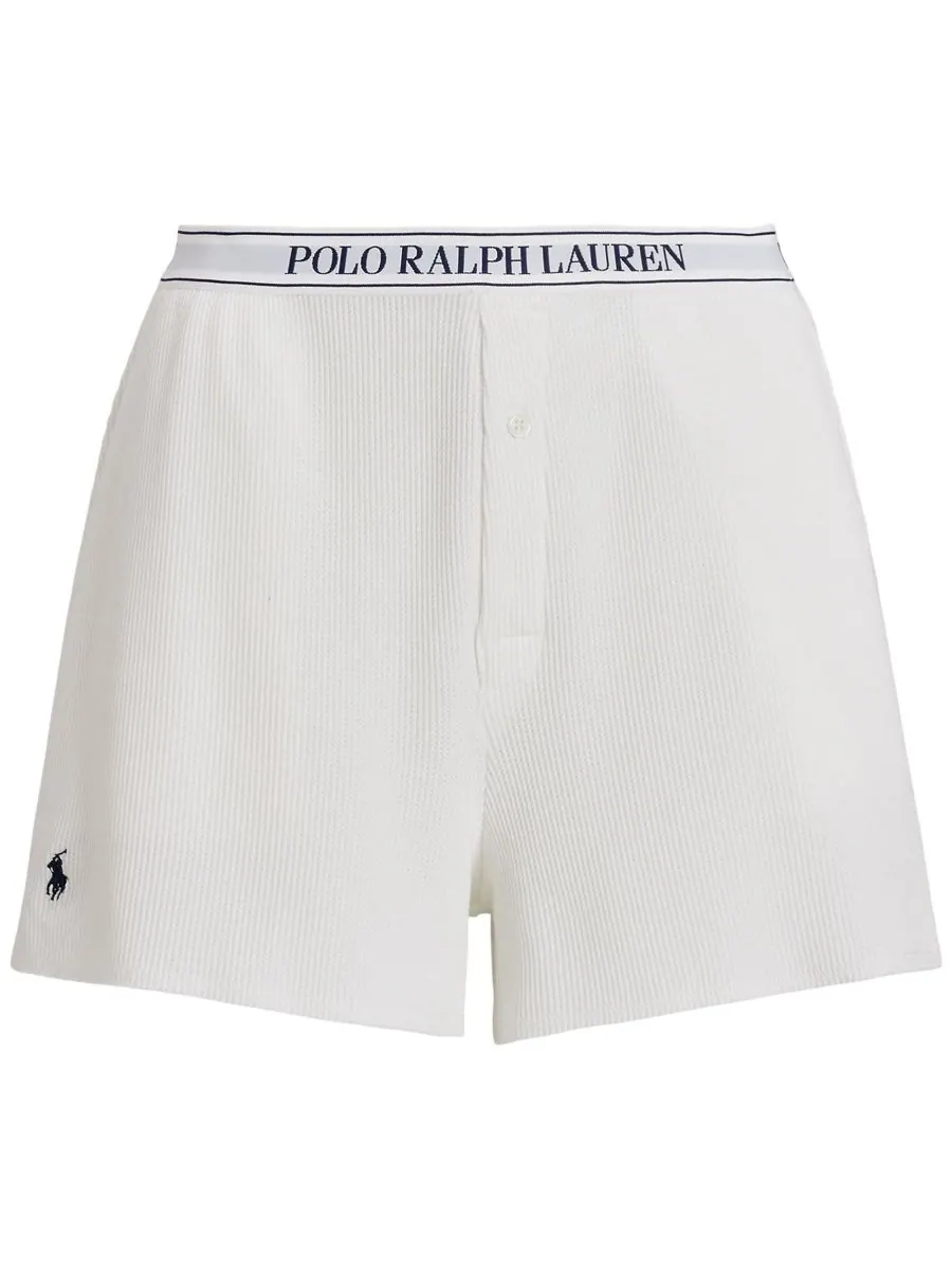 Женские боксерские шорты с вафельной текстурой Polo Ralph Lauren — изображение 4 из 4, белый