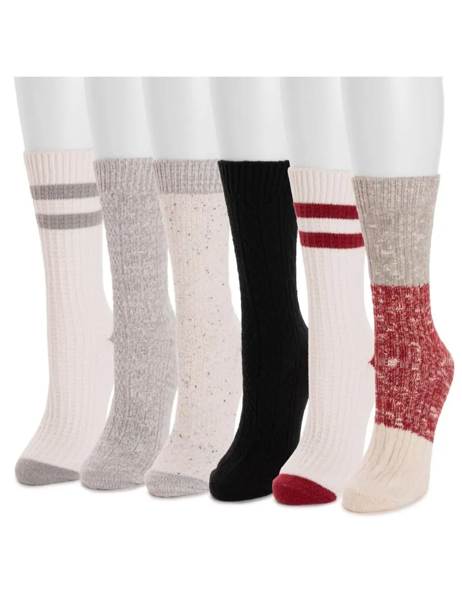 Женские микрофибровые носки для сапог, набор из 6 штук MUK LUKS — изображение 2 из 2