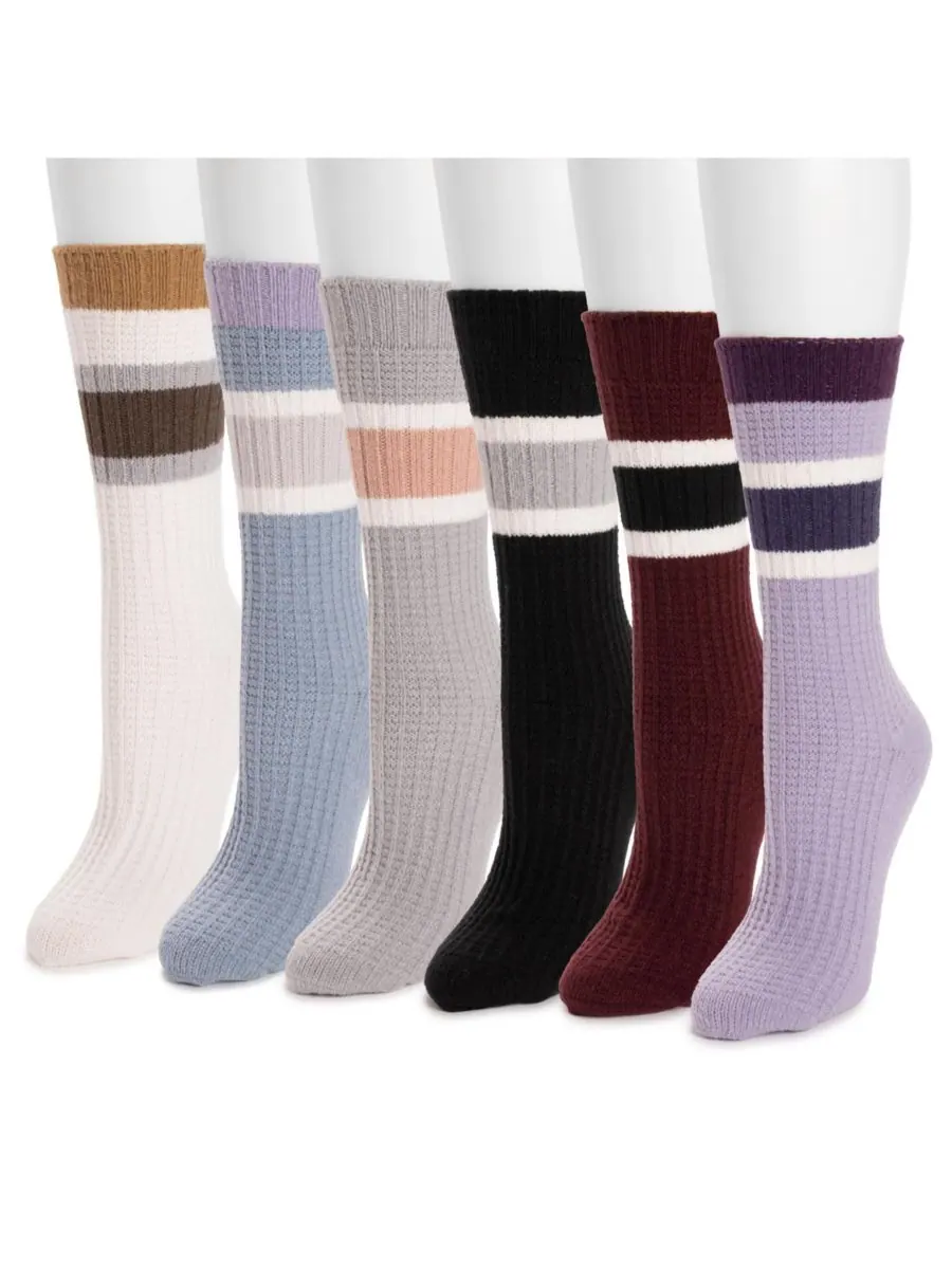 Женские микрофибровые носки для сапог, набор из 6 штук MUK LUKS