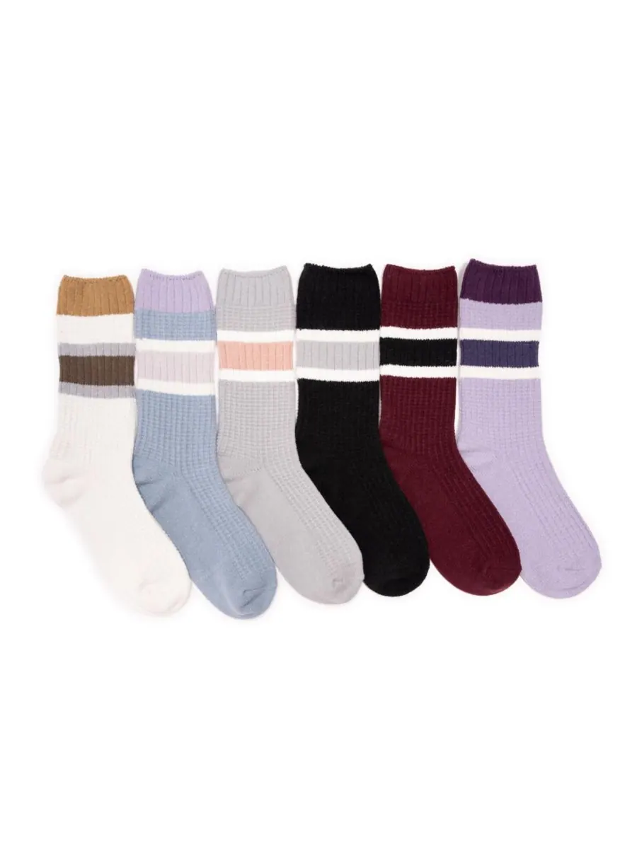 Женские микрофибровые носки для сапог, набор из 6 штук MUK LUKS — изображение 2 из 2, мульти