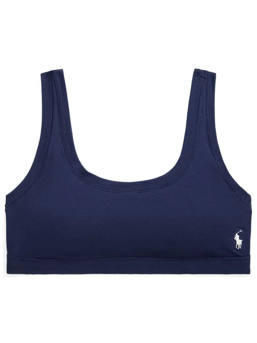 Женский бюстгальтер-топ с полным покрытием 4P0498 Polo Ralph Lauren — изображение 5 из 5, темно-синий