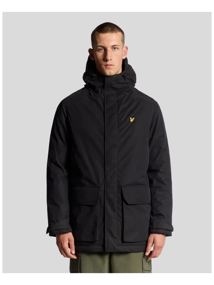 Мужская парка с длинными рукавами и капюшоном из мембранной ткани Lyle & Scott