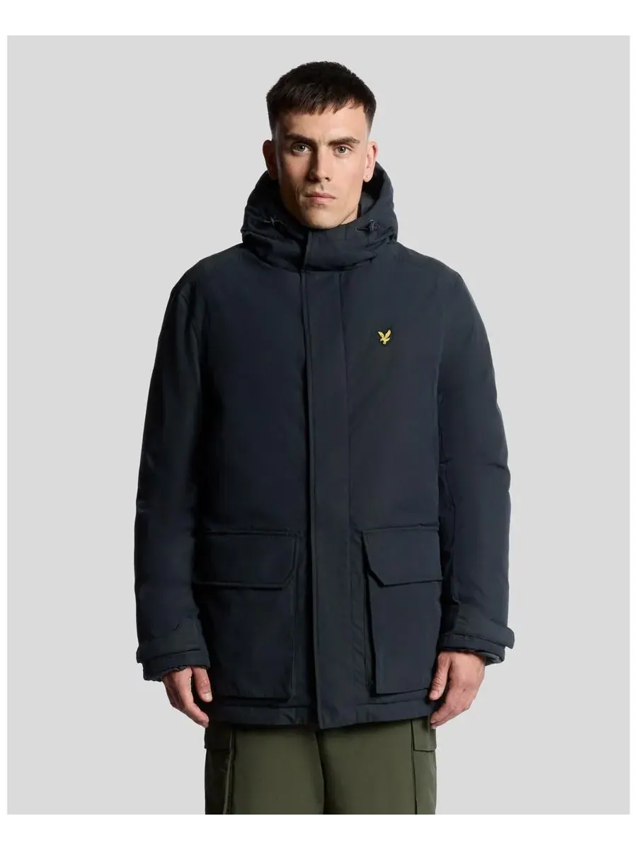 Мужская парка с длинными рукавами и капюшоном из мембранной ткани Lyle & Scott