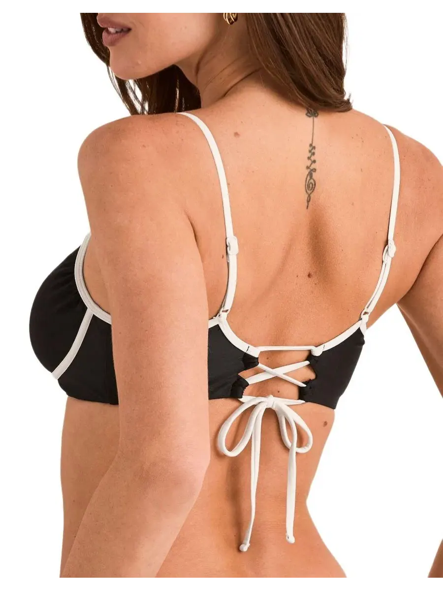 Женский купальник River Swimwear, топ для купальника Adore Me — изображение 4 из 4, черный