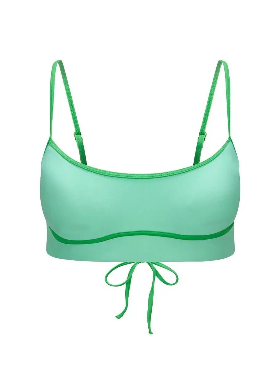 Женский купальник River Swimwear, топ для купальника Adore Me — изображение 4 из 5, светлый зеленый
