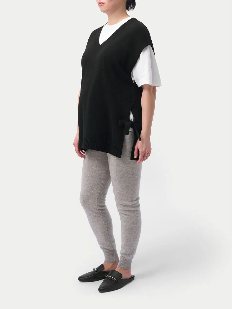 Кашемировые трикотажные брюки для беременных Gobi Cashmere — изображение 4 из 6, серый-серый