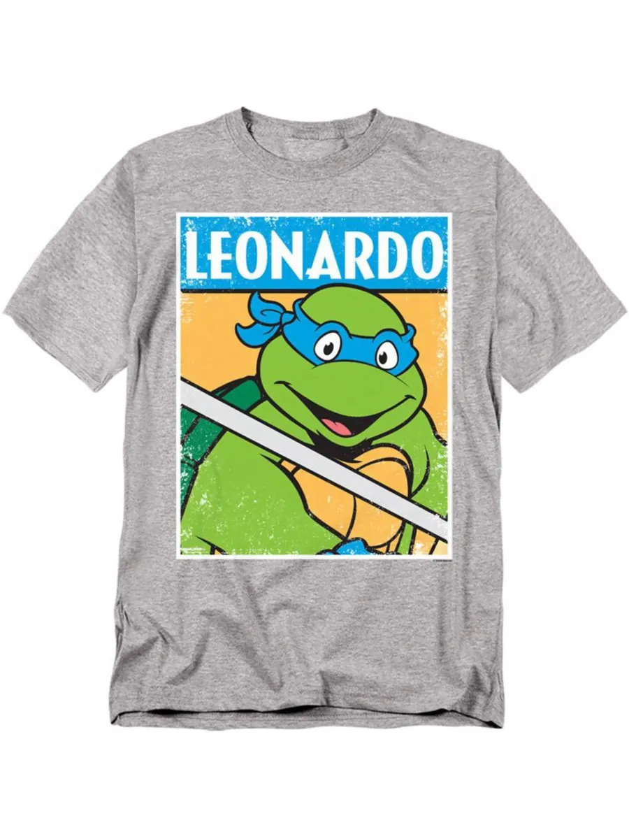 Футболка TMNT Leo больших размеров TEENAGE MUTANT NINJA TURTLES — изображение 1 из 3, приглушенный
