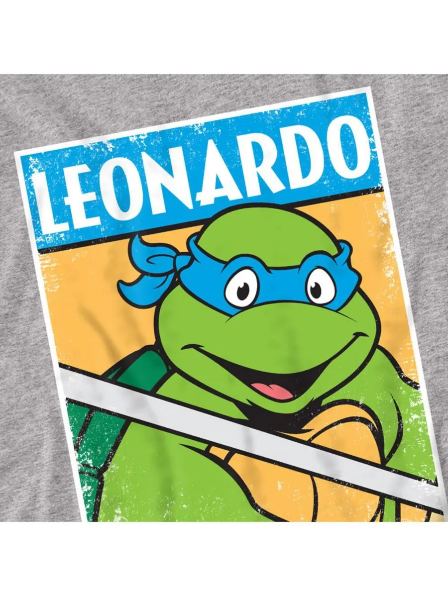 Футболка TMNT Leo больших размеров TEENAGE MUTANT NINJA TURTLES — изображение 2 из 3, приглушенный