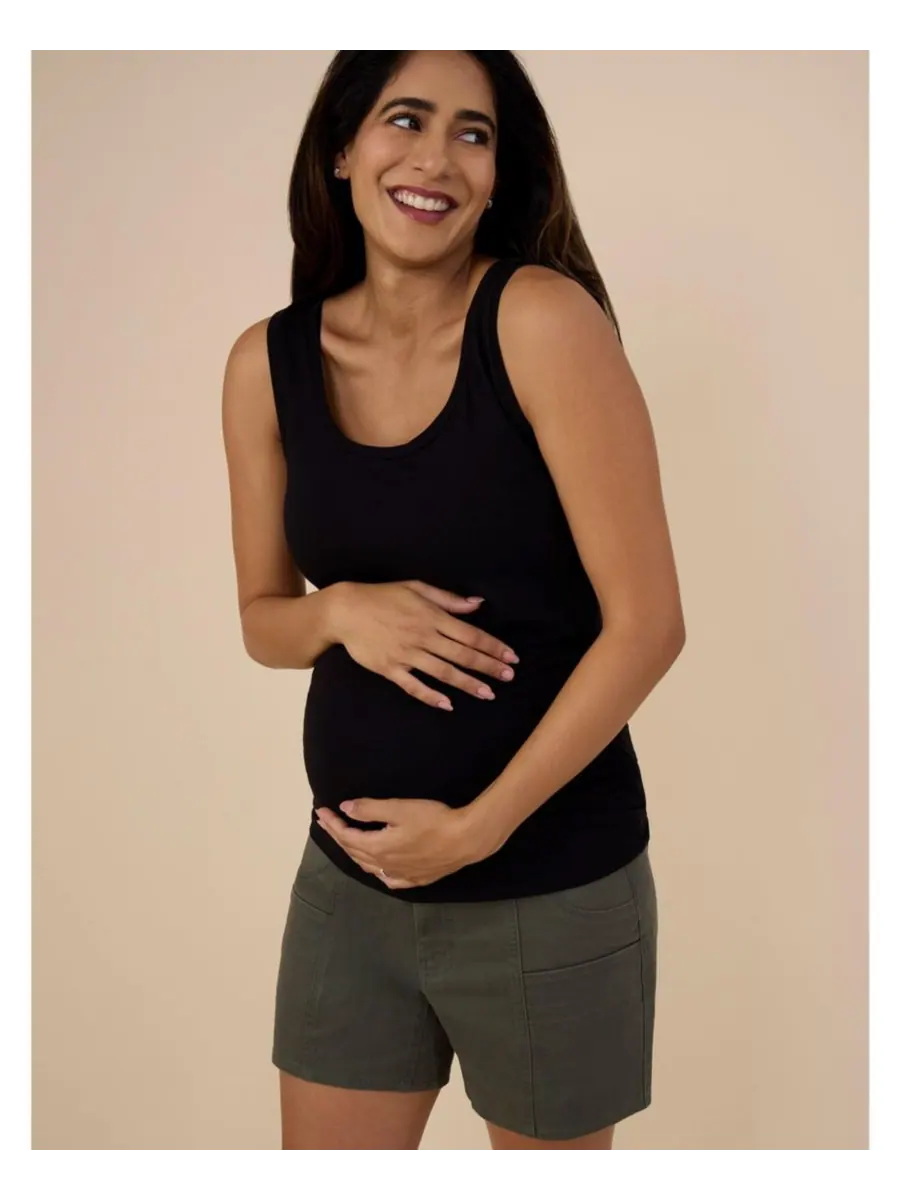 Короткие шорты для беременных "Под животом" - Материнство Motherhood Maternity, Deep depths — изображение 5 из 5