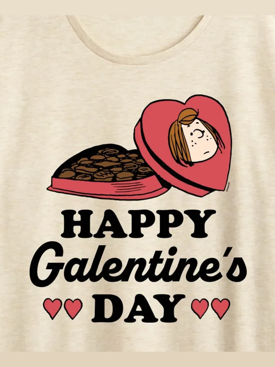 Hybrid Apparel Женская футболка с коротким рукавом и графическим принтом "Peanuts Peppermint Patty — изображение 2 из 3