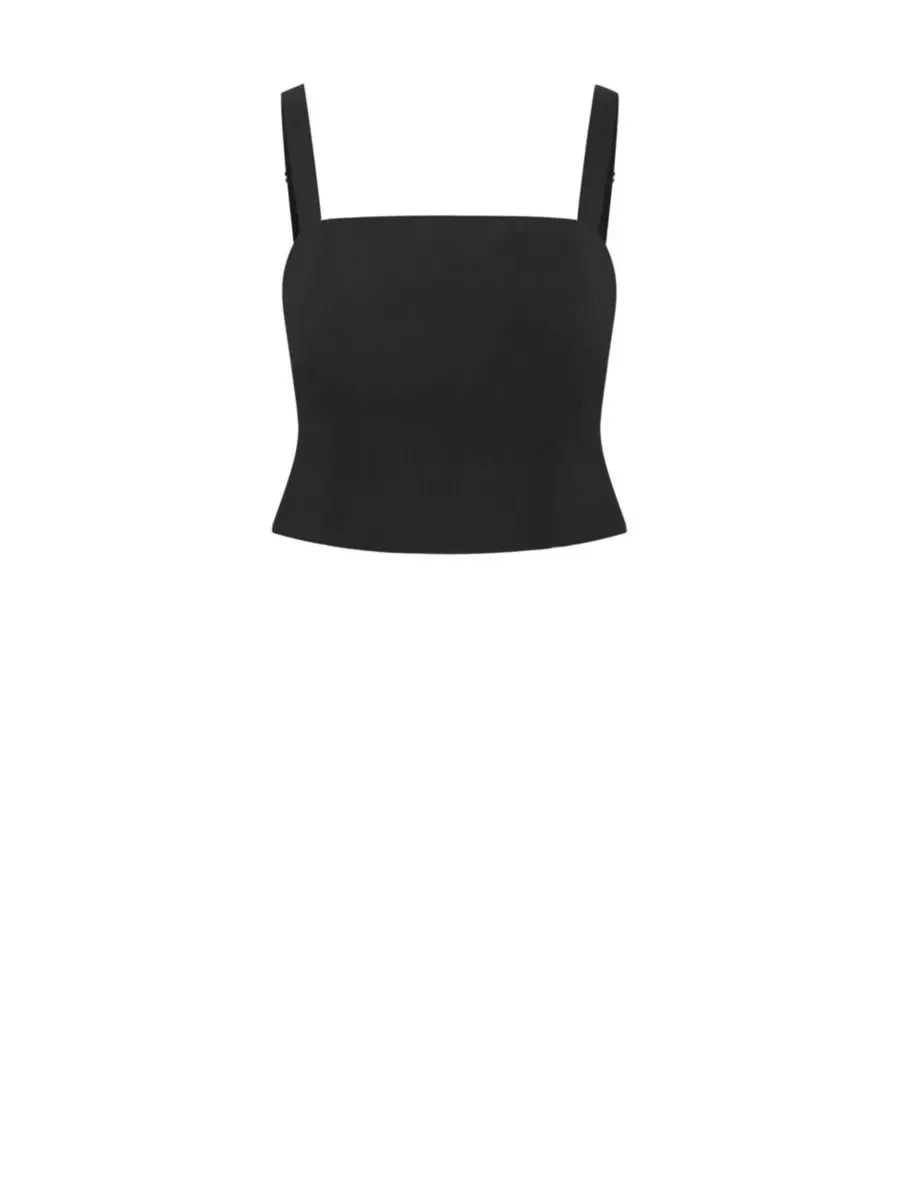 Женский укороченный топ Bianka CITY CHIC — изображение 4 из 5, черный
