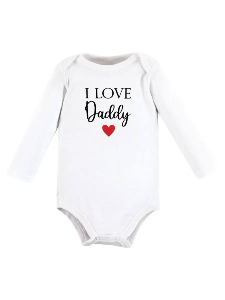 Комплект из 3 хлопковых боди с длинными рукавами Hudson Baby — изображение 2 из 5, красный черный