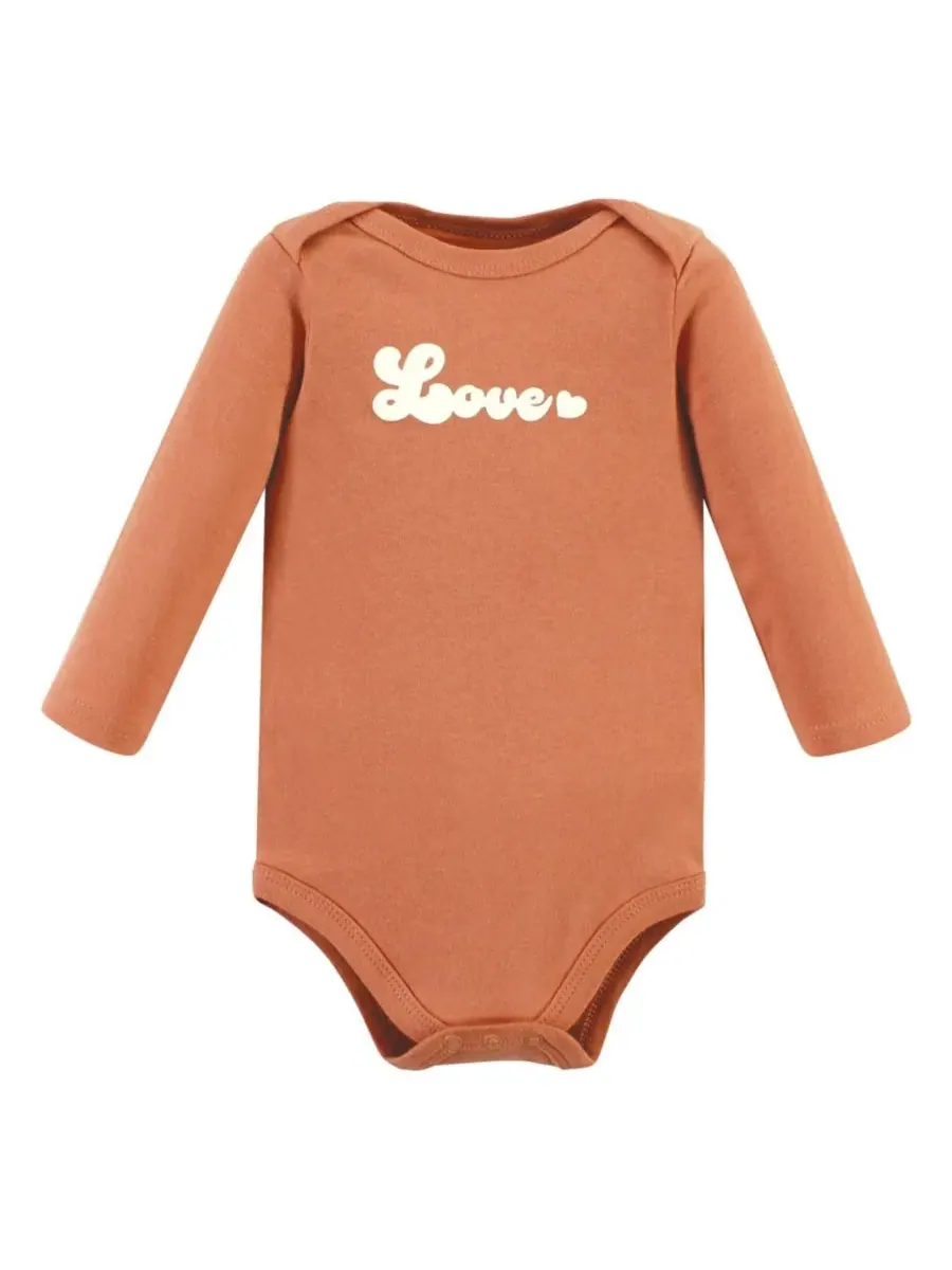 Комплект из 3 хлопковых боди с длинными рукавами Hudson Baby, Magical Rainbow 3-Pack — изображение 3 из 5