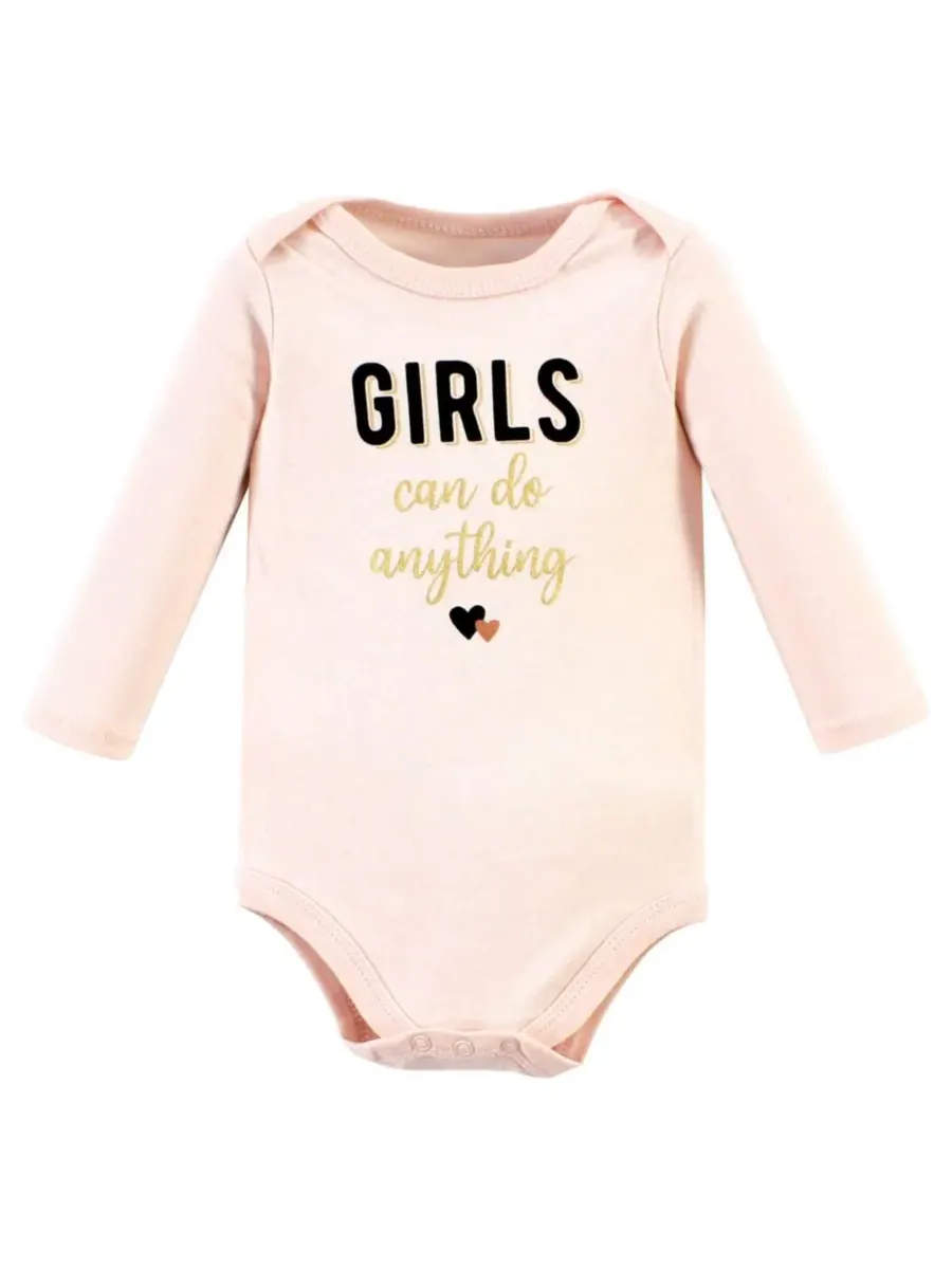 Комплект из 3 хлопковых боди с длинными рукавами Hudson Baby, Cinnamon Hearts 3 Pack — изображение 5 из 5