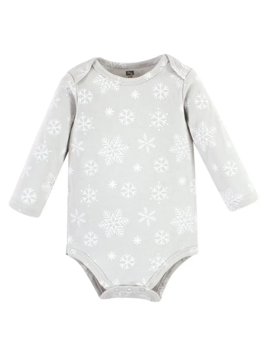 Комплект из 3 хлопковых боди с длинными рукавами Hudson Baby, Snow Much Fun — изображение 3 из 5