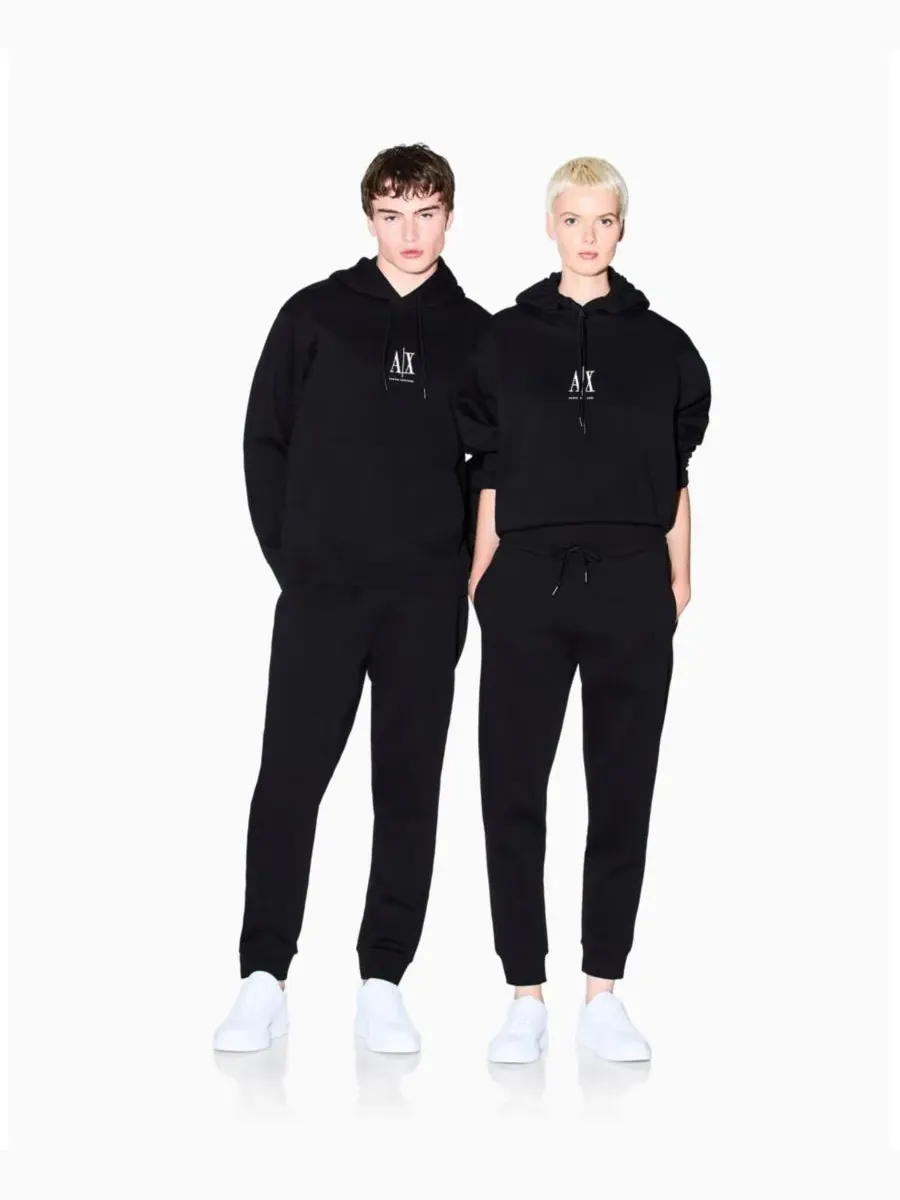 Мужские флисовые спортивные брюки Icon A|X Armani Exchange — изображение 4 из 5, черный