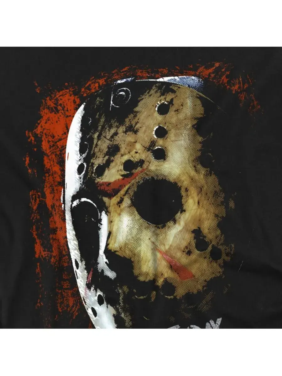 Мужская футболка «Маска смерти» Friday The 13th — изображение 2 из 3, черный