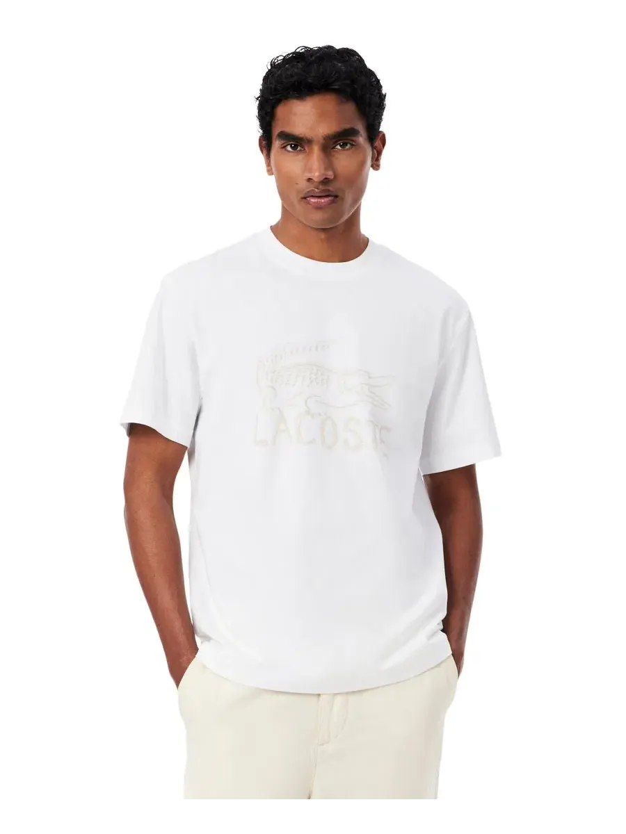 Футболка мужская Lacoste с коротким рукавом и графическим принтом