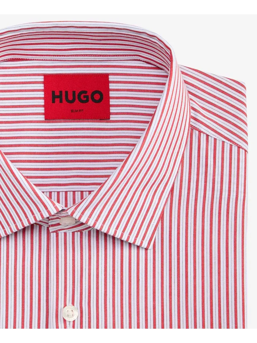 Рубашка с длинным рукавом Kenno Hugo Boss — изображение 5 из 6, розовый