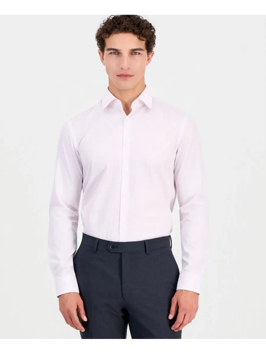 Рубашка-поло Kenno Slim-Fit Hugo Boss — изображение 1 из 6, светлый/фиолетовый