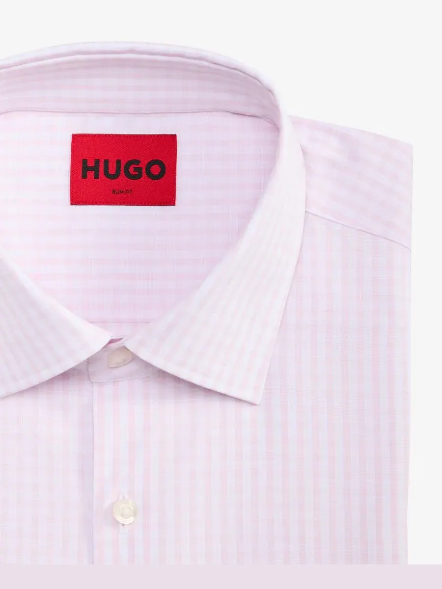 Рубашка-поло Kenno Slim-Fit Hugo Boss — изображение 5 из 6, светлый/фиолетовый