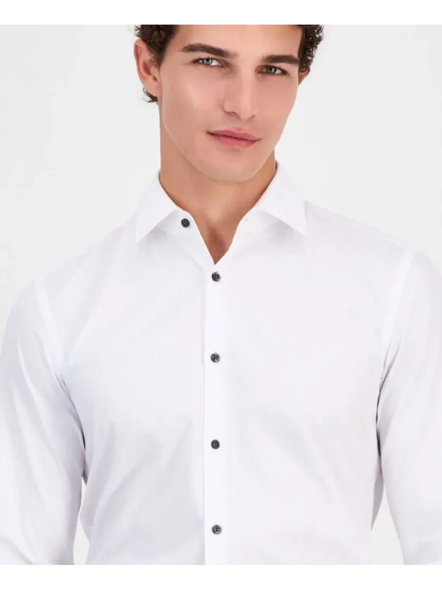 Рубашка для мужчин Kenno Slim-Fit Hugo Boss — изображение 3 из 9, белый