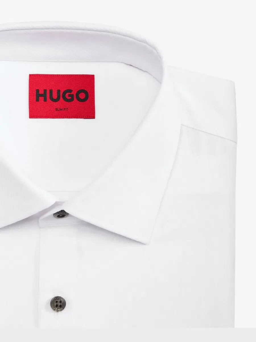 Рубашка для мужчин Kenno Slim-Fit Hugo Boss — изображение 8 из 9, белый