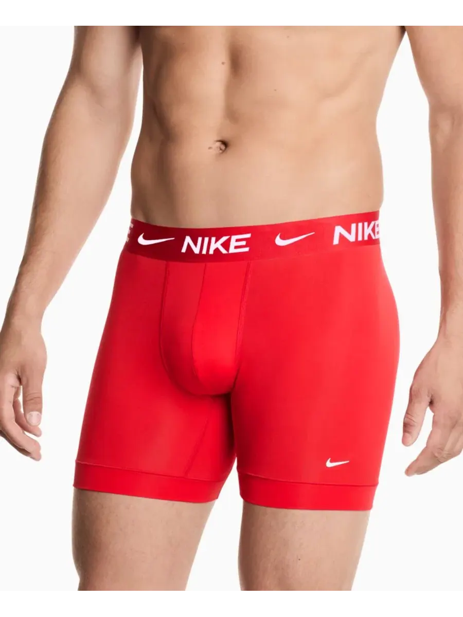 Мужские мини-боксеры Essential, комплект из 3 штук Nike — изображение 3 из 4, красный/черный