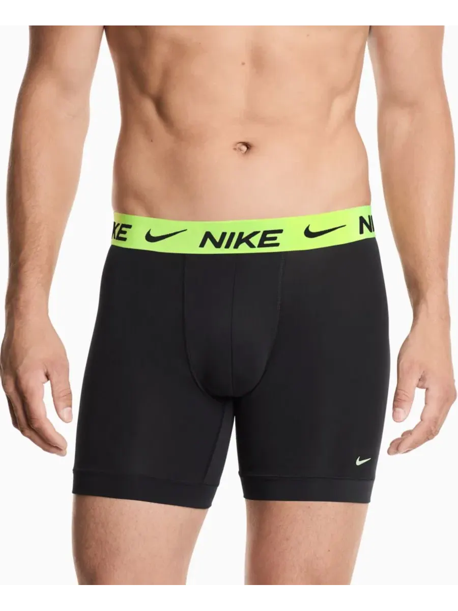 Мужские мини-боксеры Essential, комплект из 3 штук Nike — изображение 2 из 4, черный/красный