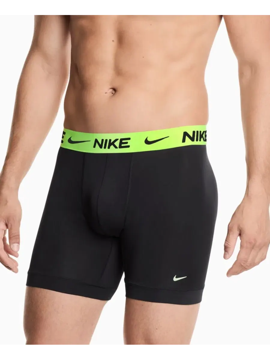 Мужские мини-боксеры Essential, комплект из 3 штук Nike — изображение 3 из 4, черный/красный