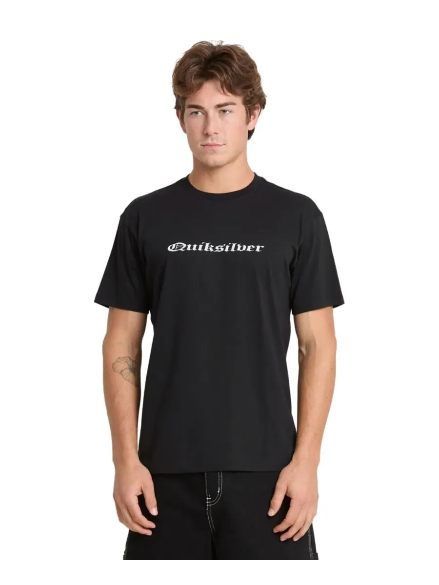 Мужская футболка с круглым вырезом и короткими рукавами Quiksilver — изображение 2 из 4, черный