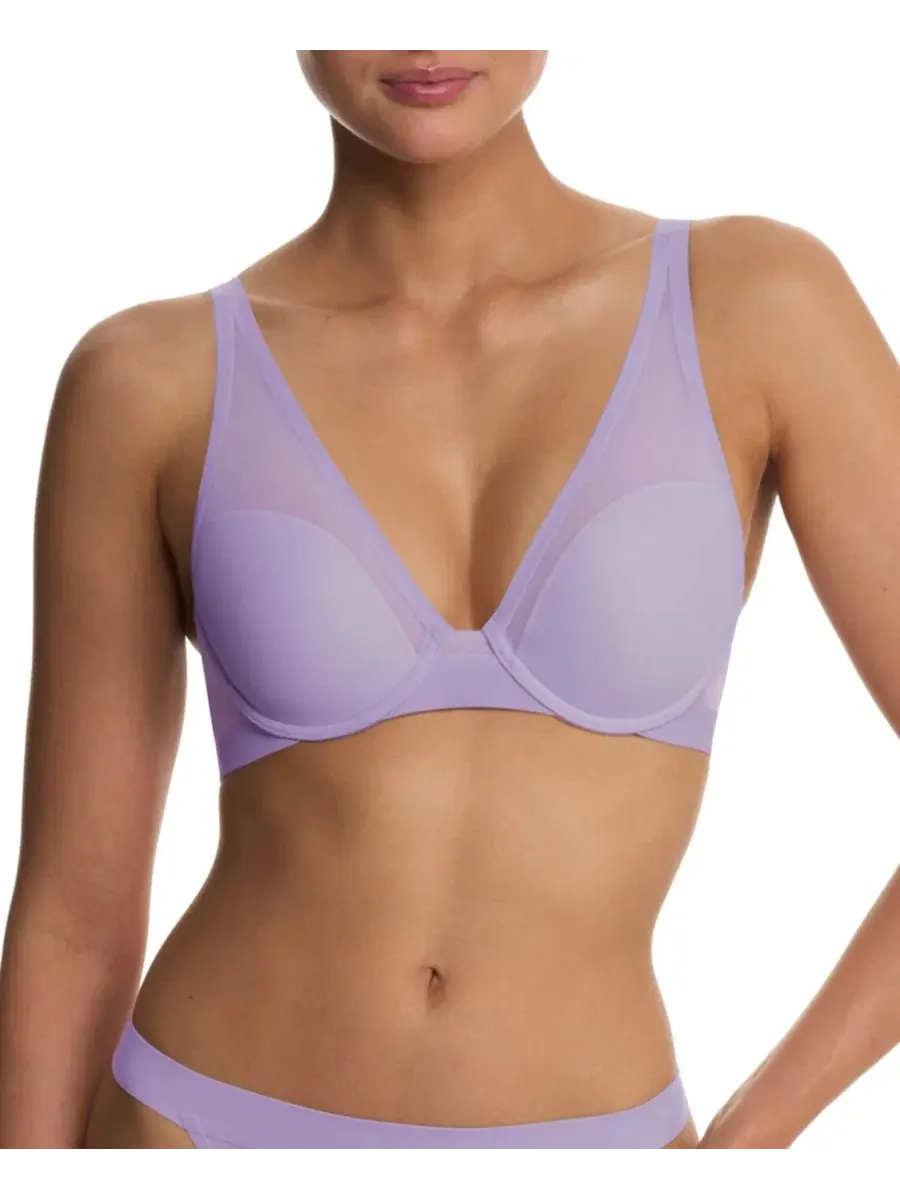 Бюстгальтер-майка с вырезом-плунж из сетки True Zen Mesh Plunge T-Shirt Bra Natori