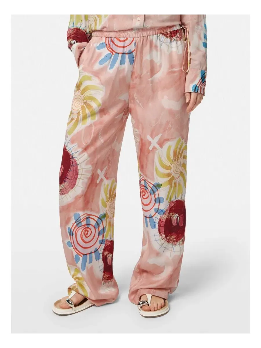 Брюки женские с широкими штанинами Elasticated Gia SCOTCH & SODA — изображение 1 из 6, розовый