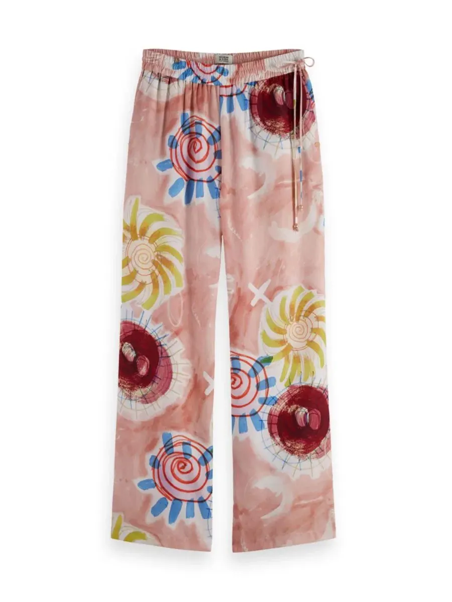 Брюки женские с широкими штанинами Elasticated Gia SCOTCH & SODA — изображение 5 из 6, розовый