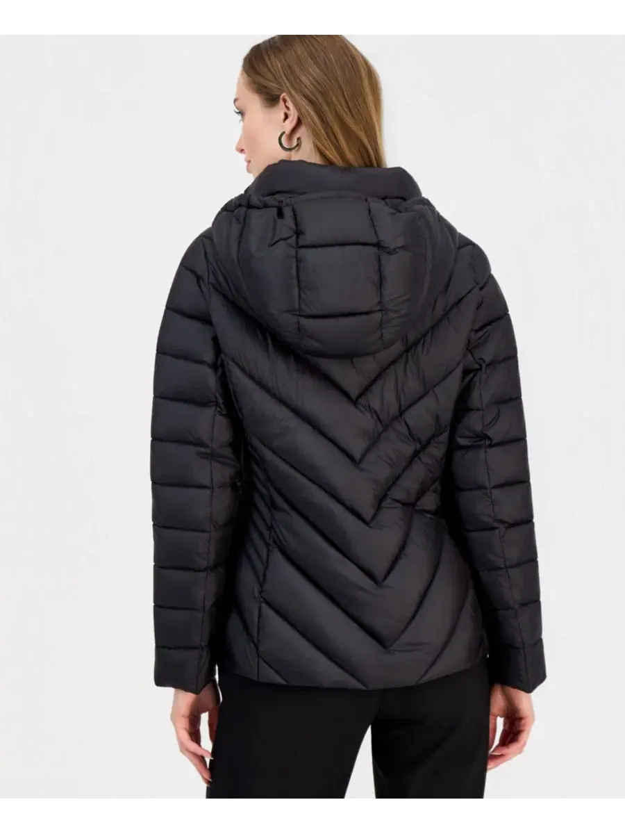 Женское пуховик-куртка с капюшоном Michael Kors — изображение 3 из 3, черный