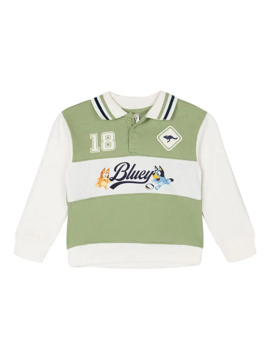 Комплект из поло и джоггеров Bluey Bluey Bingo Green Navy — изображение 2 из 3, зеленый темно-синий