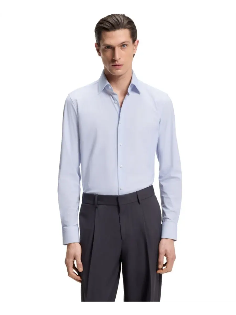 Рубашка с принтом Slim Fit Hugo Boss
