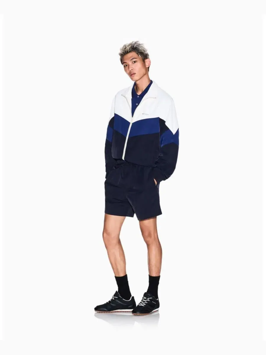 Куртка из нейлона Chevron Color Block A|X Armani Exchange — изображение 1 из 4, белый синий
