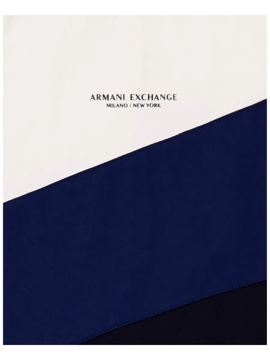 Куртка из нейлона Chevron Color Block A|X Armani Exchange — изображение 4 из 4, белый синий