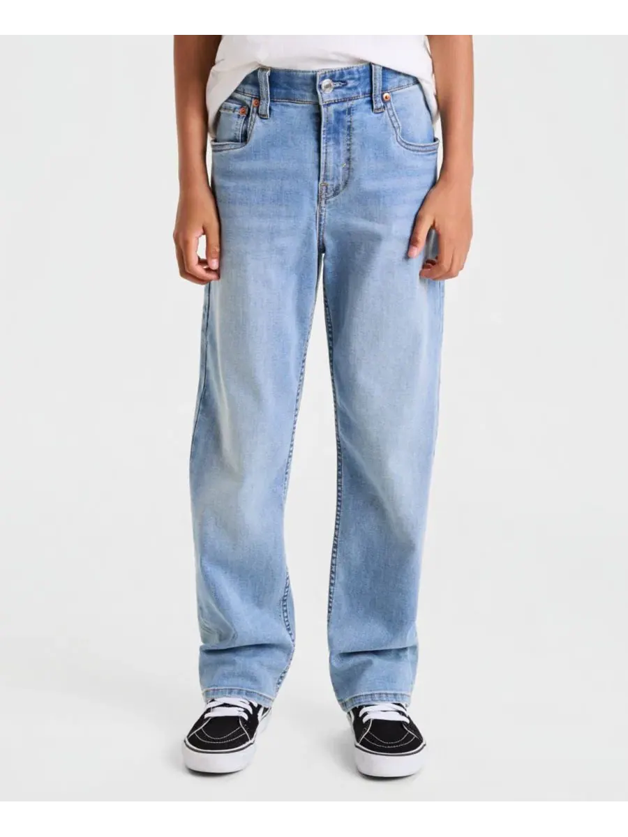 Комплект из футболки и джинсов Heritage Logos Tee & 514 Straight On The Move Jeans Levi's — изображение 1 из 6, голубой