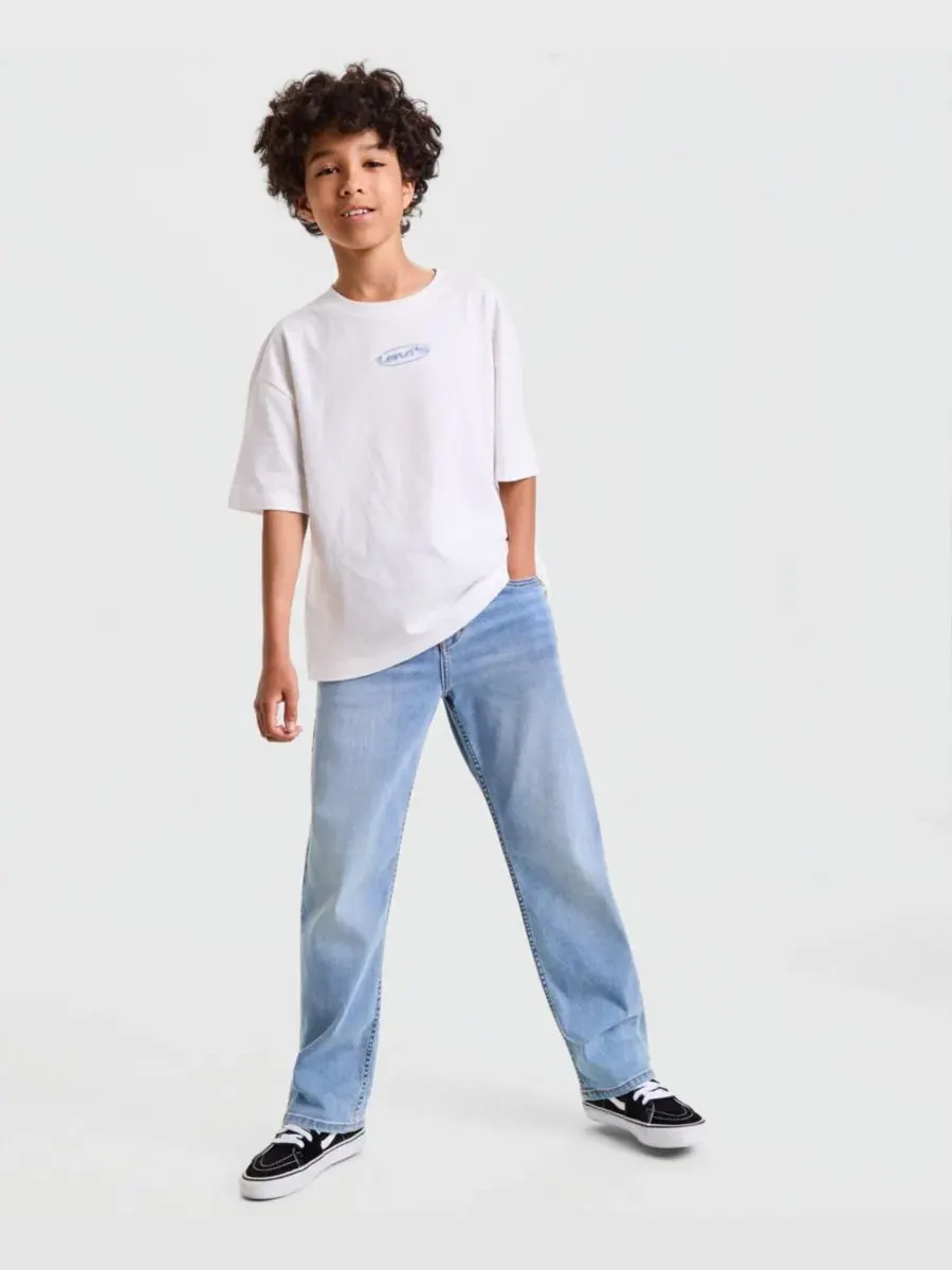 Комплект из футболки и джинсов Heritage Logos Tee & 514 Straight On The Move Jeans Levi's — изображение 2 из 6, голубой