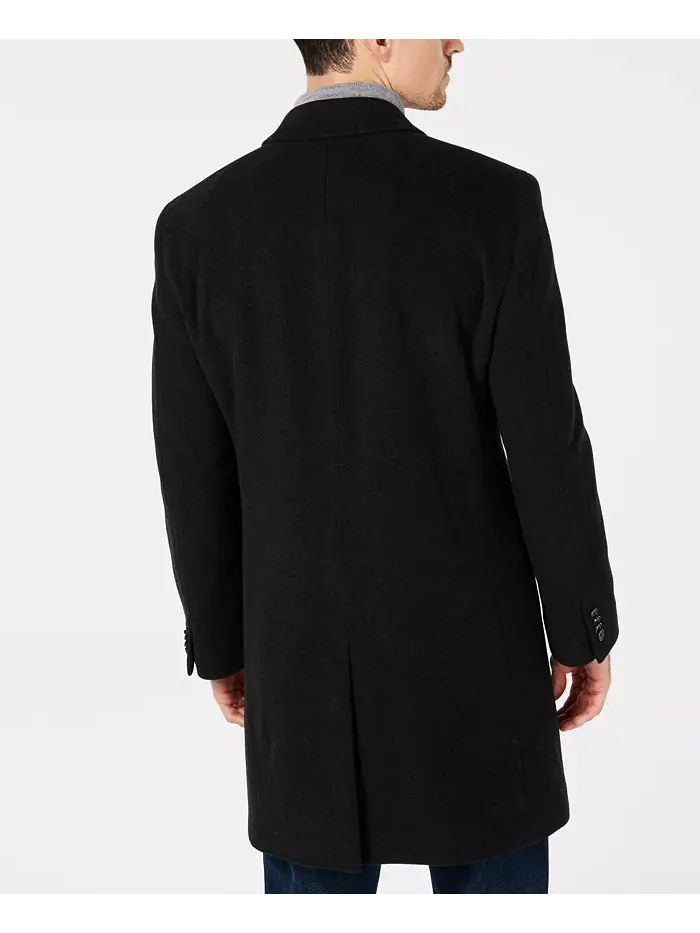 Мужское пальто Barge Classic Fit из шерсти с кашемиром Nautica — изображение 2 из 2, черный
