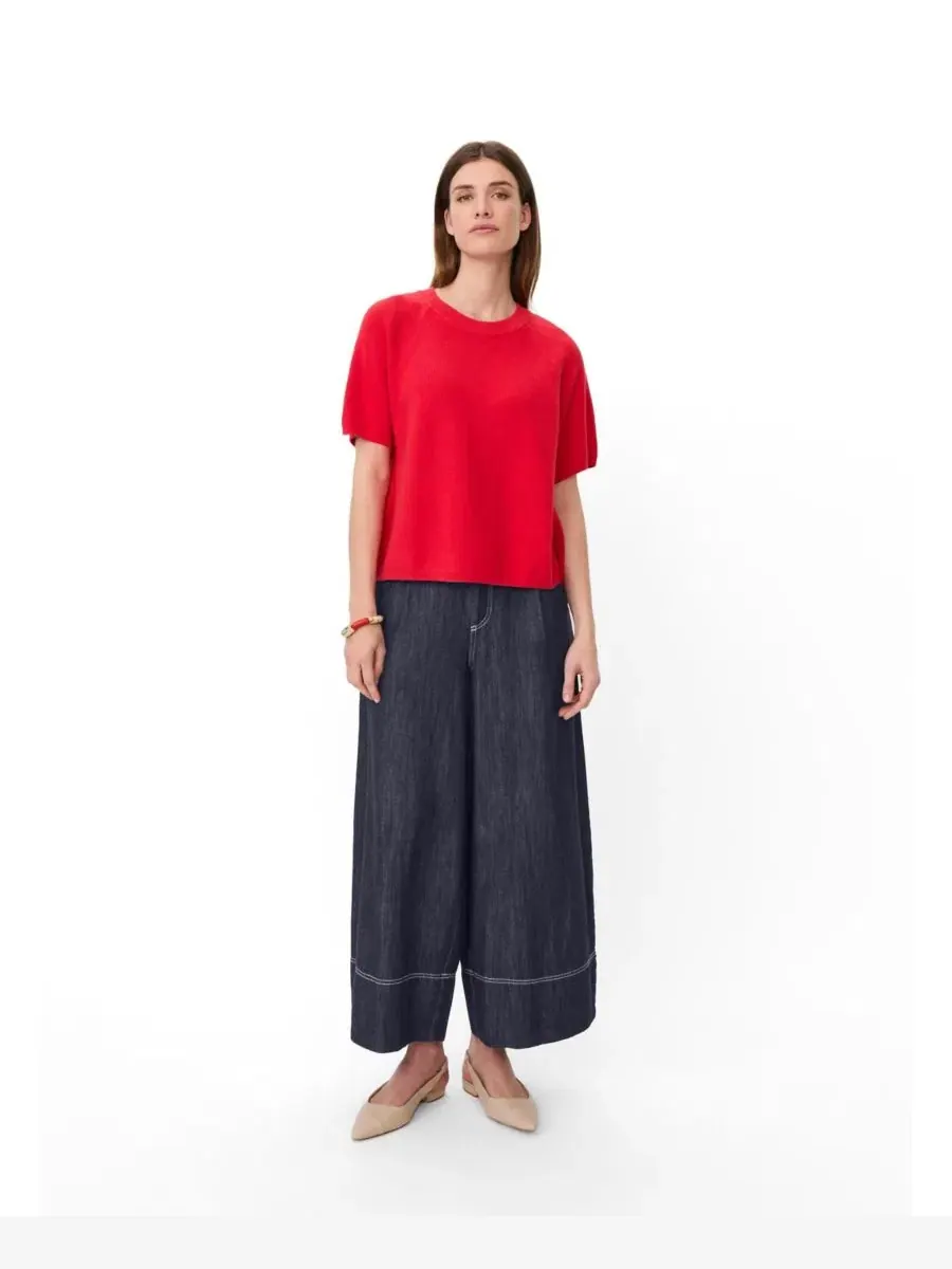 Пуловер с коротким рукавом MaFokimia Masai Copenhagen — изображение 2 из 6, красный