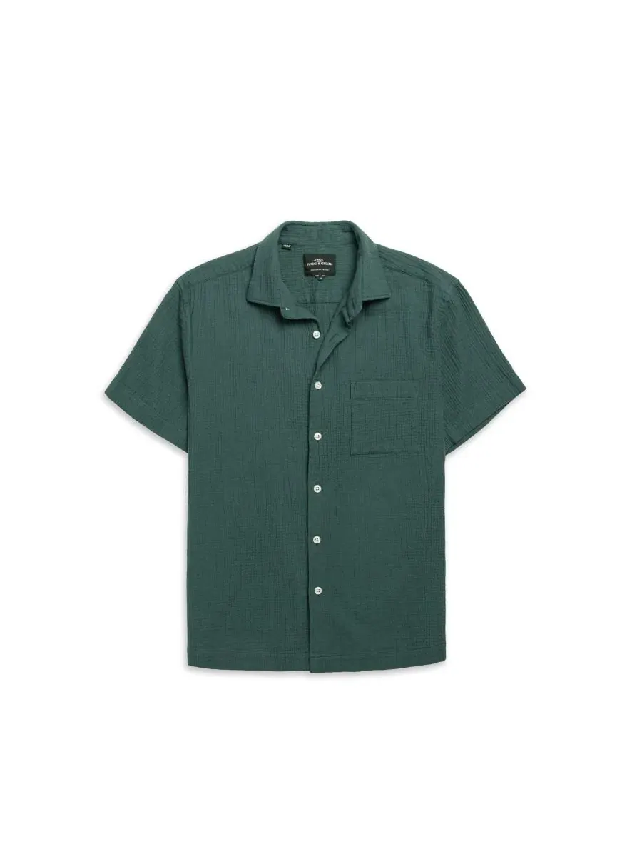 Рубашка Weekend Fit Adams Flat Rodd & Gunn — изображение 2 из 5, зеленый