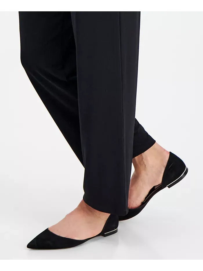 Брюки-кюлоты на резинке Petites Knit Wide-Leg Pull-On Pants, размеры Petite и Petite Short JM — изображение 6 из 7
