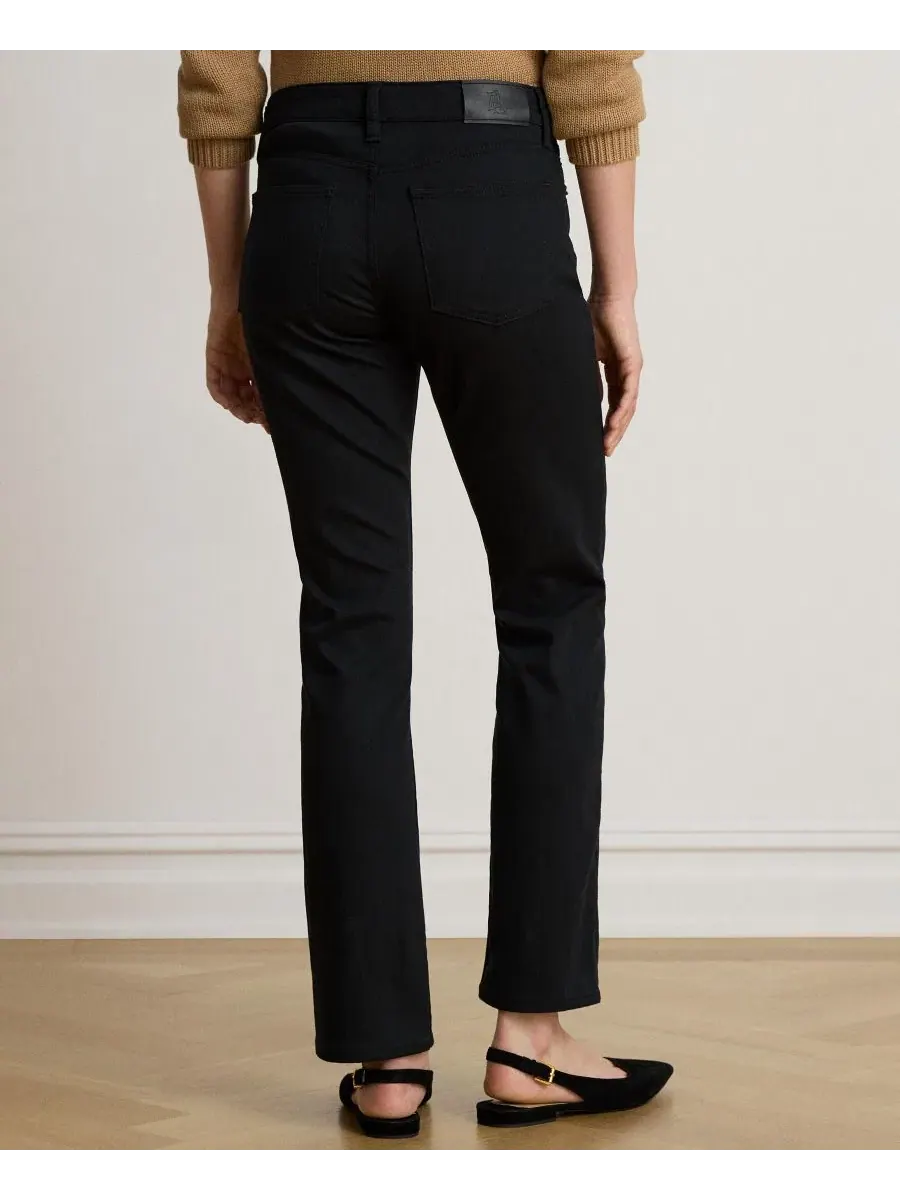 Джинсы прямые с заниженной талией, модель Slim Straight Lauren Ralph Lauren — изображение 5 из 5, черный