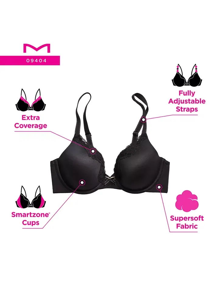 Бюстгальтер с косточками Comfort Devotion Extra Coverage Lace Shaping 9404 Maidenform — изображение 7 из 7, розовый